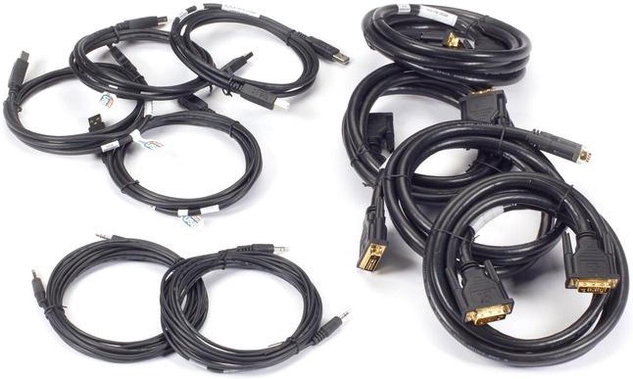 Main image of Black Box 6 ft. Secure KVM Dual-Head DVI-I Cable Kit with CAC SKVMCBL-DHDVI-6C