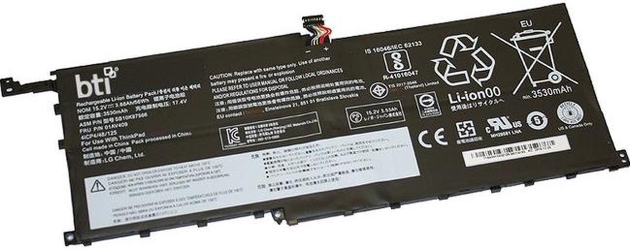Main image of REPLACEMENT LI-POLYMER BATTERY FOR LENOVO THINKPAD X1 CARBON 4TH GEN 00HW028 00H