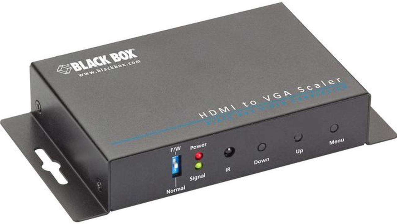 Alt view image 7 of 8 - Black Box AVSC-HDMI-VGA Hdmi-To-Vga Scaler & Converte R With Audio