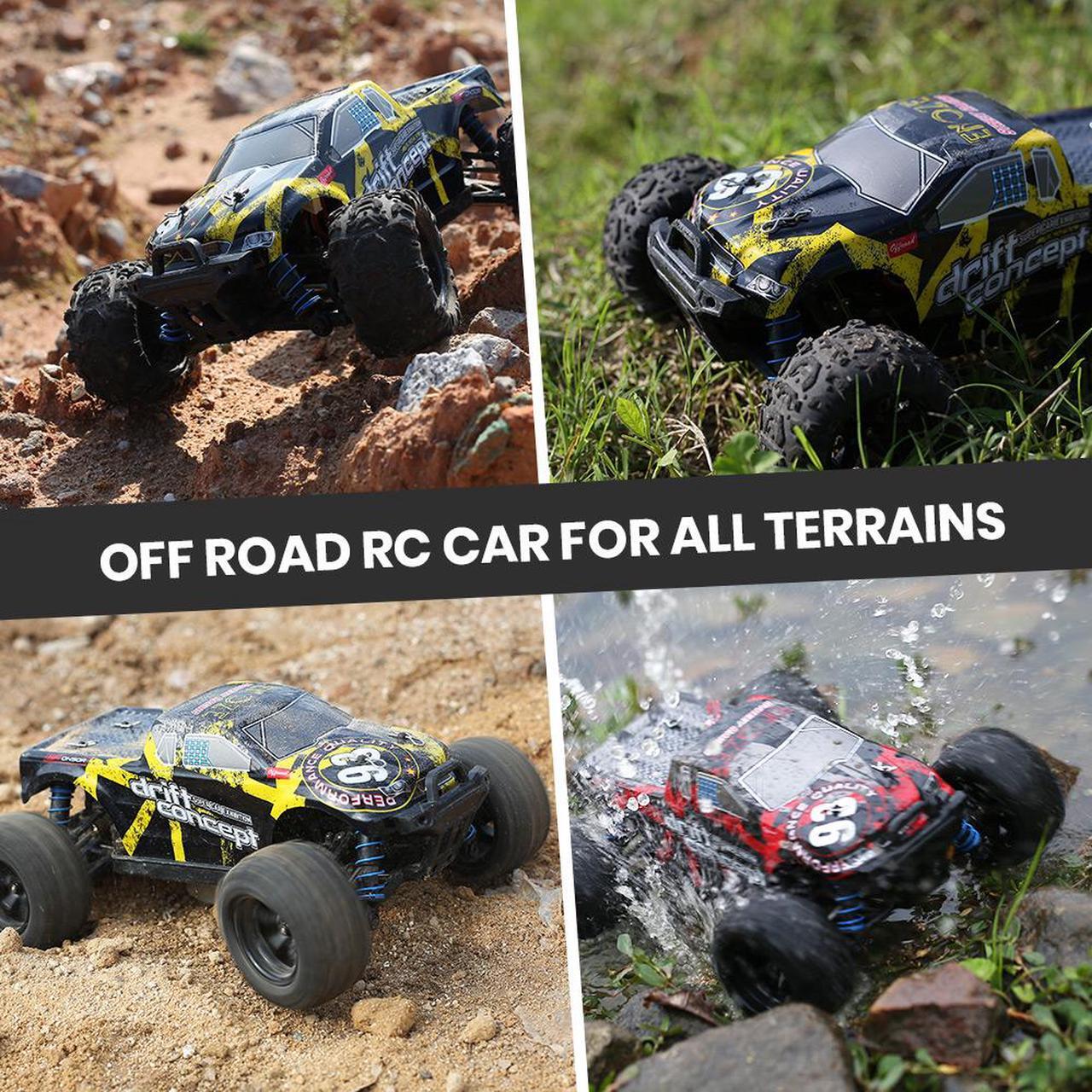 Alt view image 4 of 7 - DEERC Brushless RC Cars 300E 60KM/H High Speed Remote Control Car 4WD 1:18 Scale Monster Truck for Kids Adults, All Terrain Off Road Truck with Extra Shell 2 Battery,40+ Min Play Car Gifts for Boys