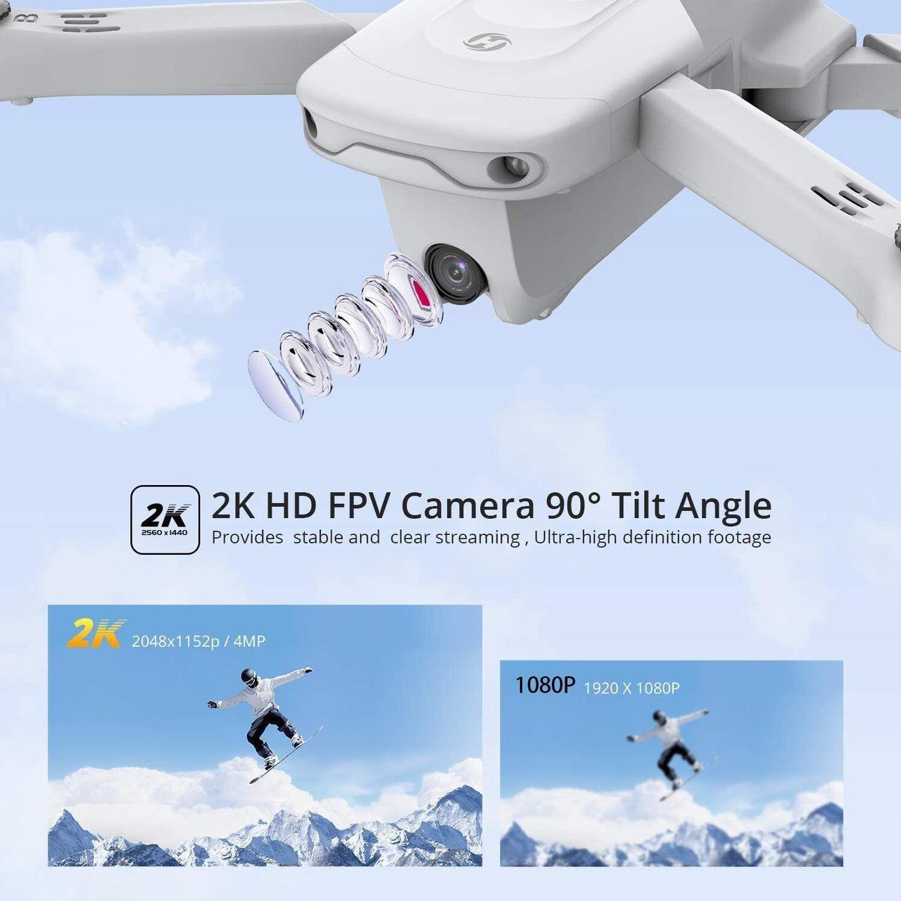 Alt view image 7 of 7 - Holy Stone HS175 Drone with Camera for Adults 2K UHD, GPS Auto Return, 5GHz FPV RC Quadcopter Follow Me, Waypoints, Circle Fly, Optical Flow, Headless Mode, 2 Batteries for 40 Min and Carrying Case