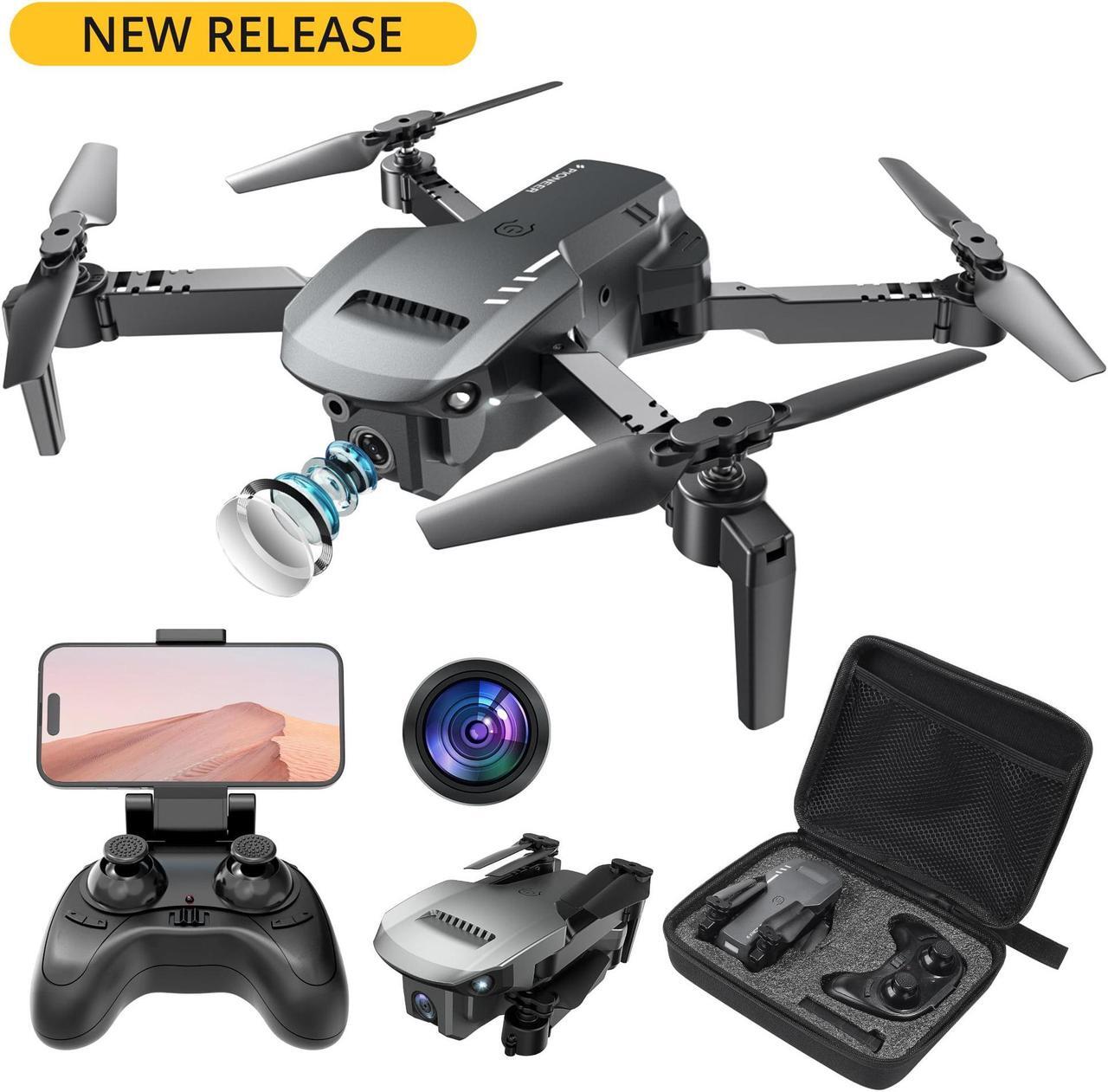 Main image of 1812 RC Drone with 4K HD Camera for Kids Remote Control Quadcopter One Key Return Home Opticle Flow Opsitioing Best Drone for Children Play Color Black