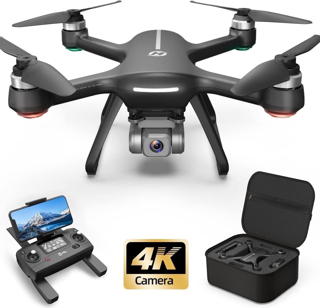 Main image of Holy Stone HS700E 4K UHD Drone with EIS Anti Shake 130°FOV Camera for Adults, GPS Quadcopter with 5GHz FPV Transmission, Brushless Motor, Easy Auto Return Home, Follow Me and Outdoor Carrying Case