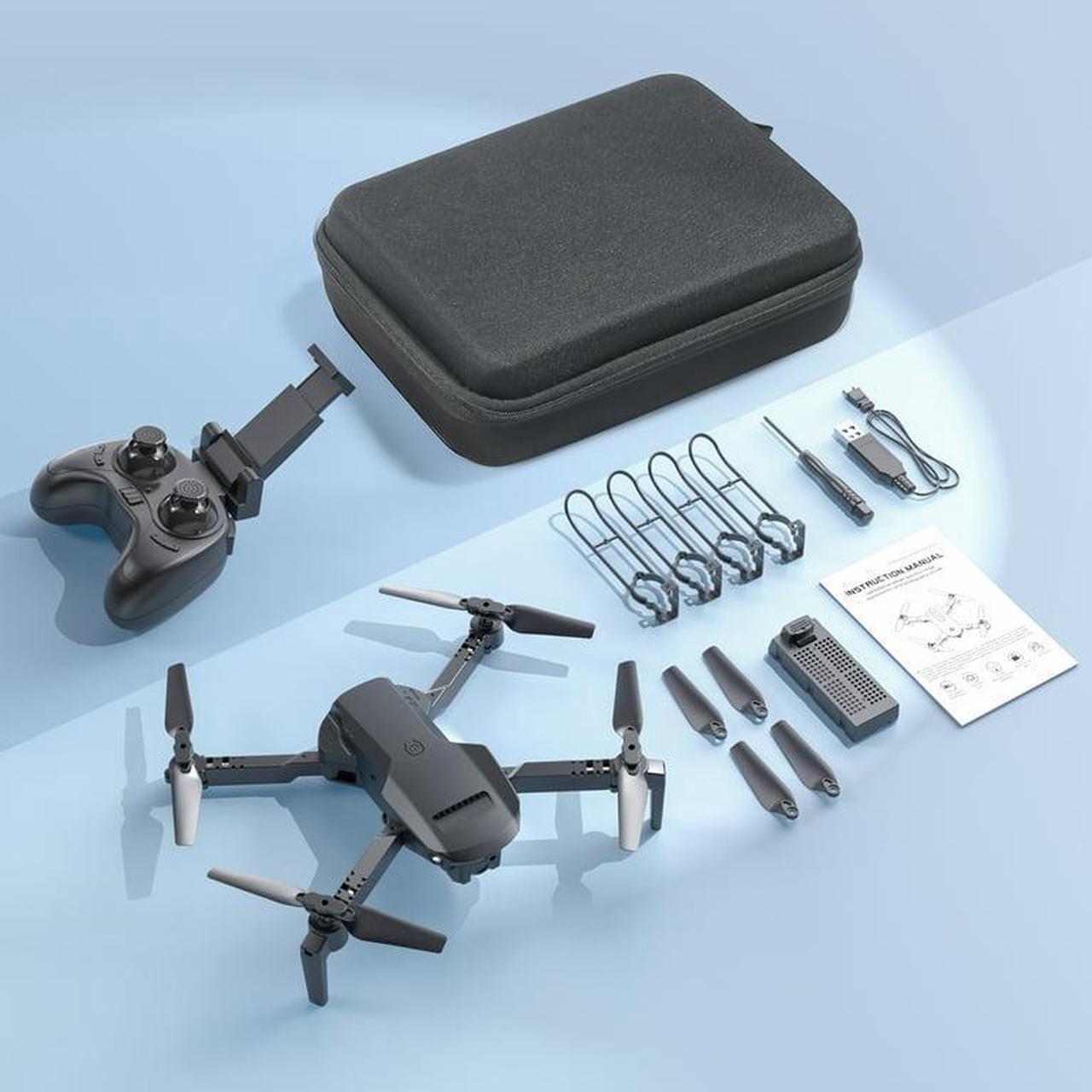 Alt view image 7 of 7 - 1812 RC Drone with 4K HD Camera for Kids Remote Control Quadcopter One Key Return Home Opticle Flow Opsitioing Best Drone for Children Play Color Black