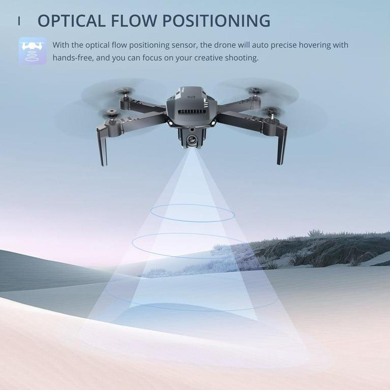 Alt view image 2 of 7 - 1812 RC Drone with 4K HD Camera for Kids Remote Control Quadcopter One Key Return Home Opticle Flow Opsitioing Best Drone for Children Play Color Black