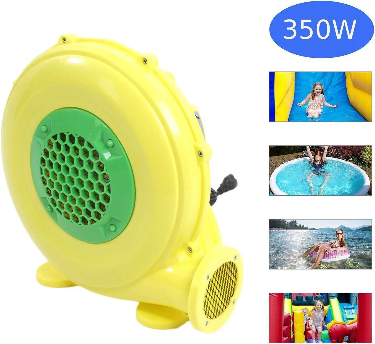 Alt view image 4 of 6 - Air Blower Pump Fan 350Watt with Handle For Iatable Bounce House Slide Castle