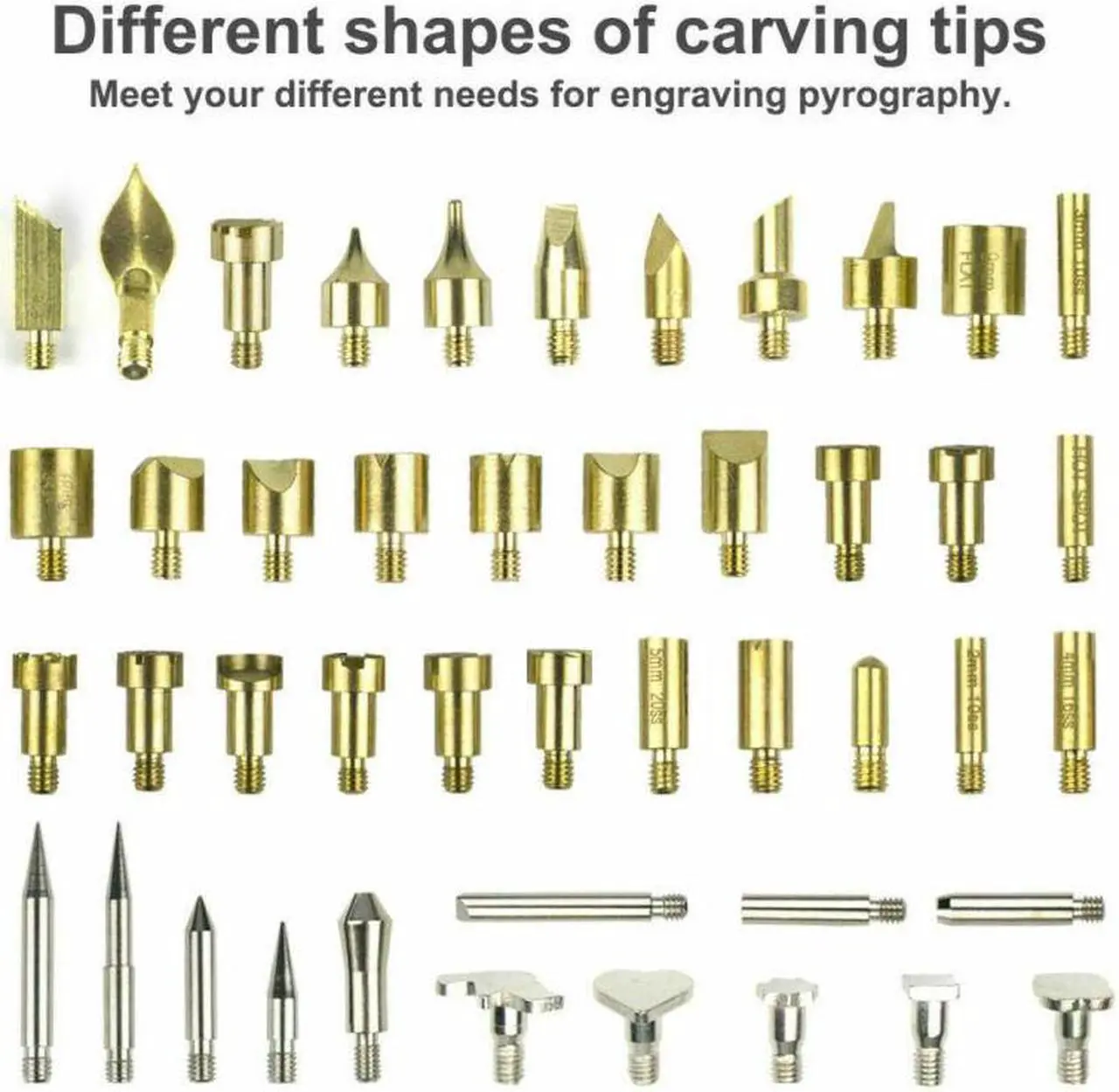 Alt view image 6 of 6 - 98Pcs 60W Wood Burning Pen Set Electric Soldering Iron Kit Iron Burner Hobby Kit