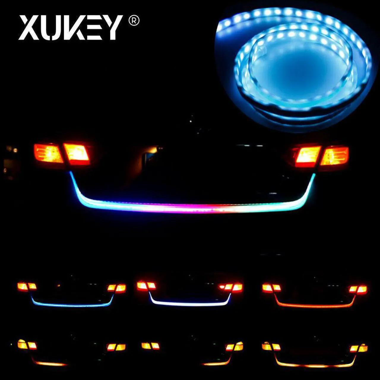 Main image of LED Tailgate Strip Light Reverse Brake Turn Signal Tail Light for Car Truck US
