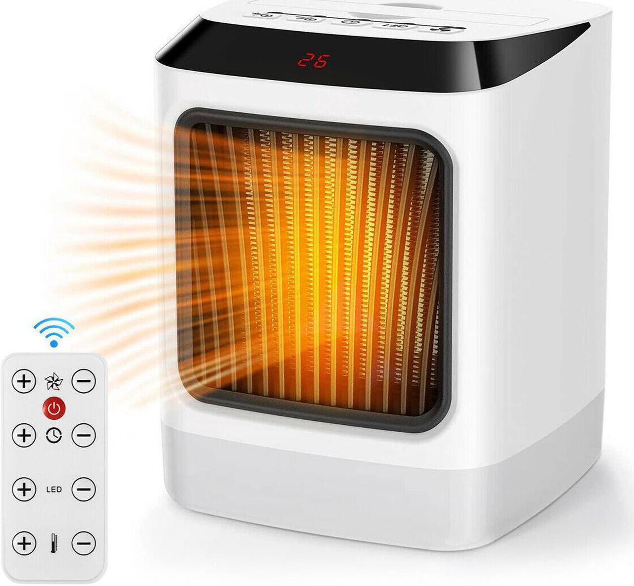 Alt view image 2 of 7 - 800W Electric Space Fast Heater Fan Portable Home Office Timer Thermostat+Remote