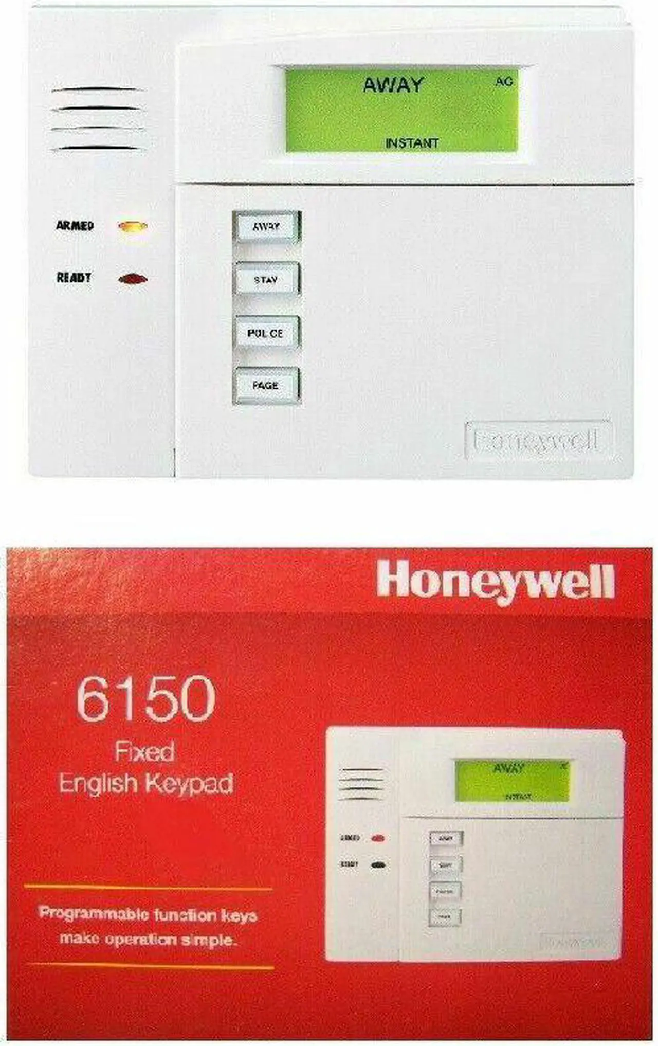 Alt view image 2 of 2 - Ademco 6150 Fixed English Keypad with Programmable Function Keys