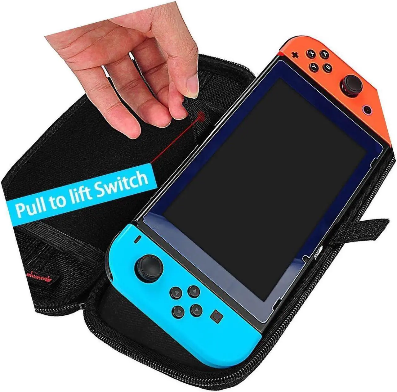 Alt view image 3 of 6 - Switch Carrying Case Compble W 20 Game Cartridges Prote