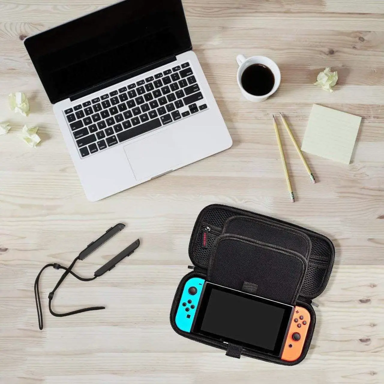 Alt view image 6 of 6 - Switch Carrying Case Compble W 20 Game Cartridges Prote
