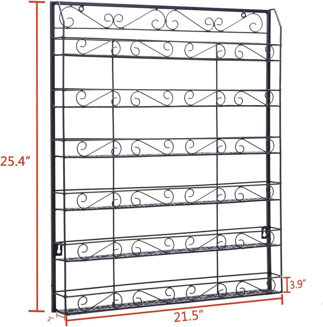 Alt view image 5 of 7 - Pro 6 Tiers Wall Mounted Nail Polish Display Rack Lipstick Storage +120 Bottles