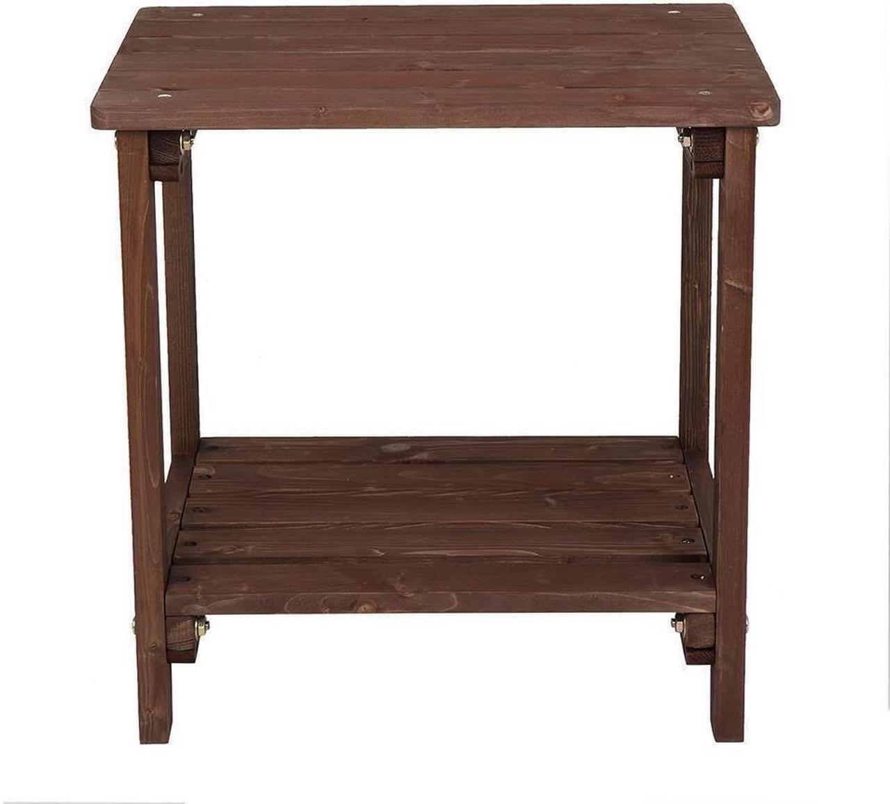 Alt view image 4 of 7 - Mini Tea Side Table Chair End Wood Stand Nightstand Sofa Night Shelf Room