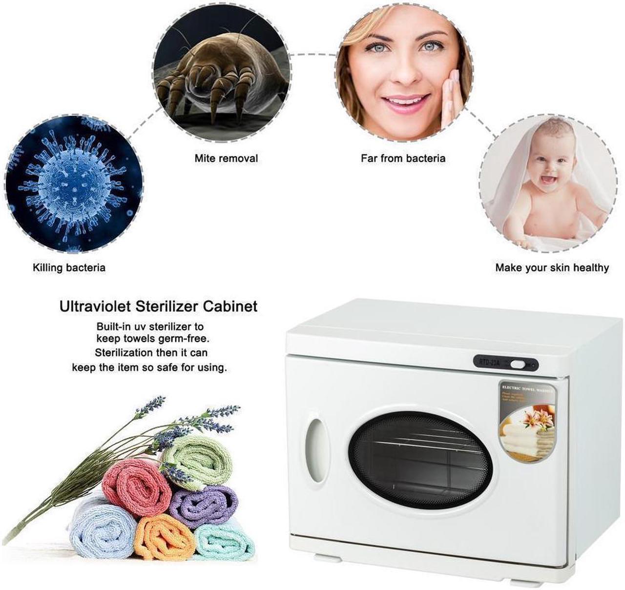 Alt view image 3 of 6 - 2in1 UV Sterilizer Facial Hot Towel Warmer Cabinet Spa Salon Beauty Equipment