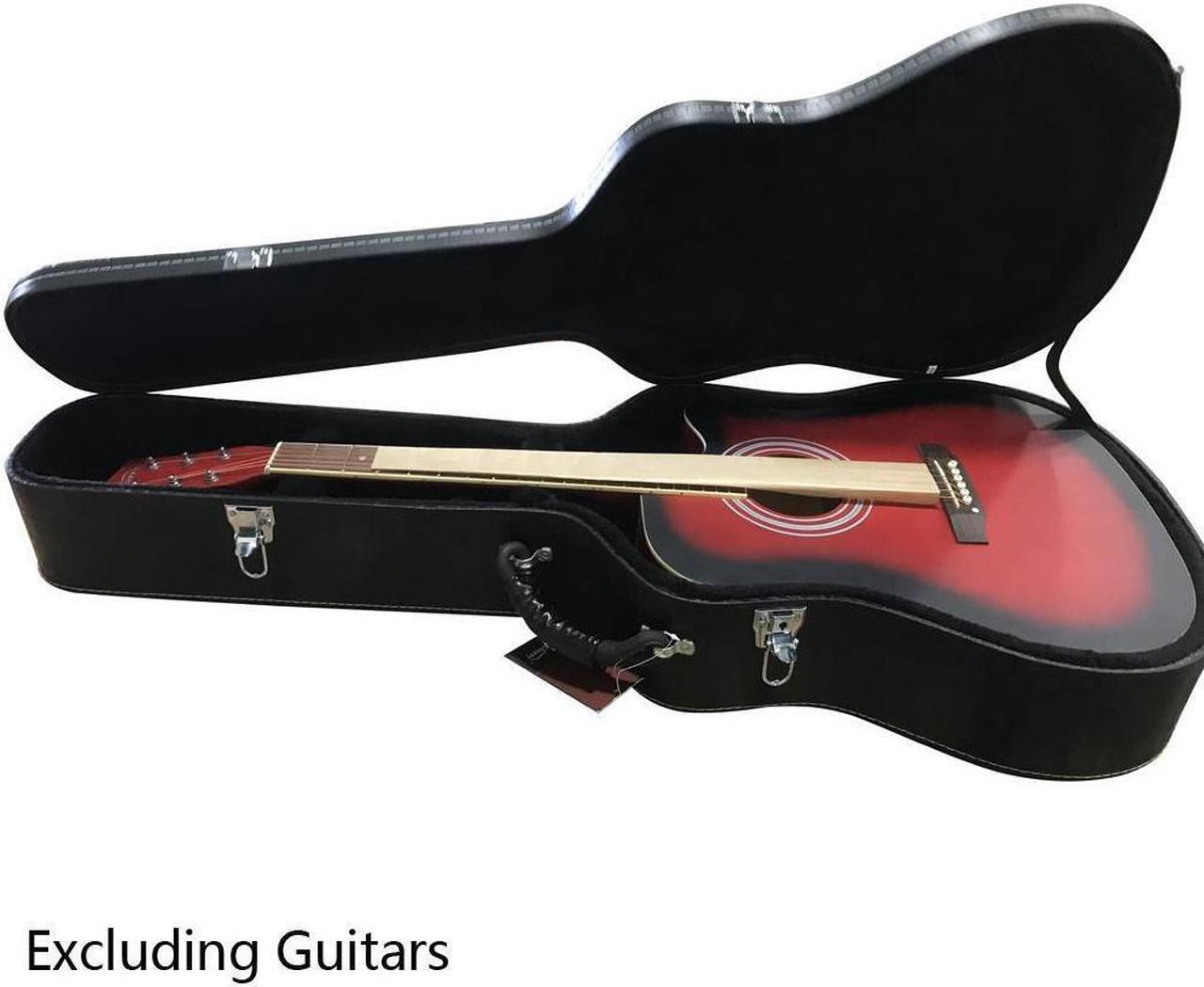 Main image of New   41" Acoustic Arched Protable Folk Guitar Hardshell Carrying Case