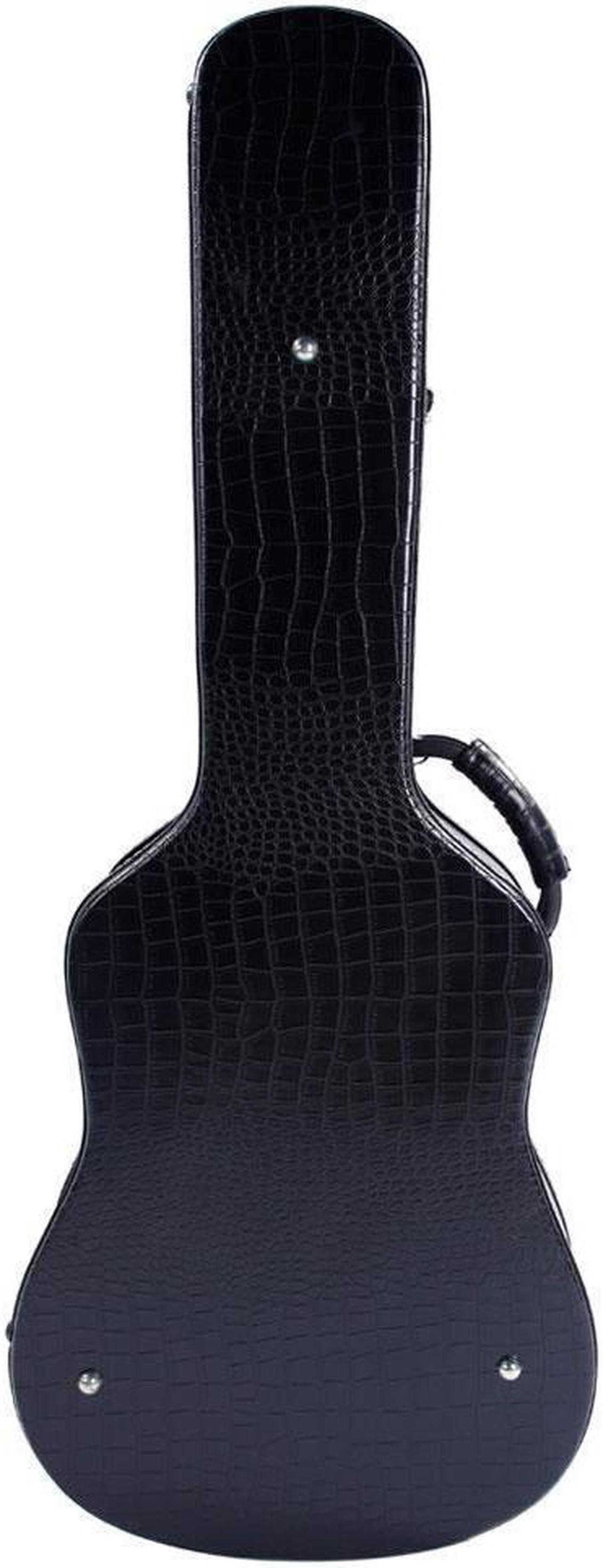 Alt view image 3 of 6 - New   41" Acoustic Arched Protable Folk Guitar Hardshell Carrying Case