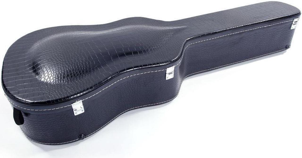 Alt view image 4 of 6 - New   41" Acoustic Arched Protable Folk Guitar Hardshell Carrying Case