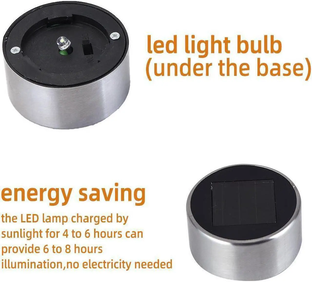 Alt view image 5 of 6 - Solar Pathway Lights Outdoor 24 Pack Solar Powered Garden Light Metal Waterproof