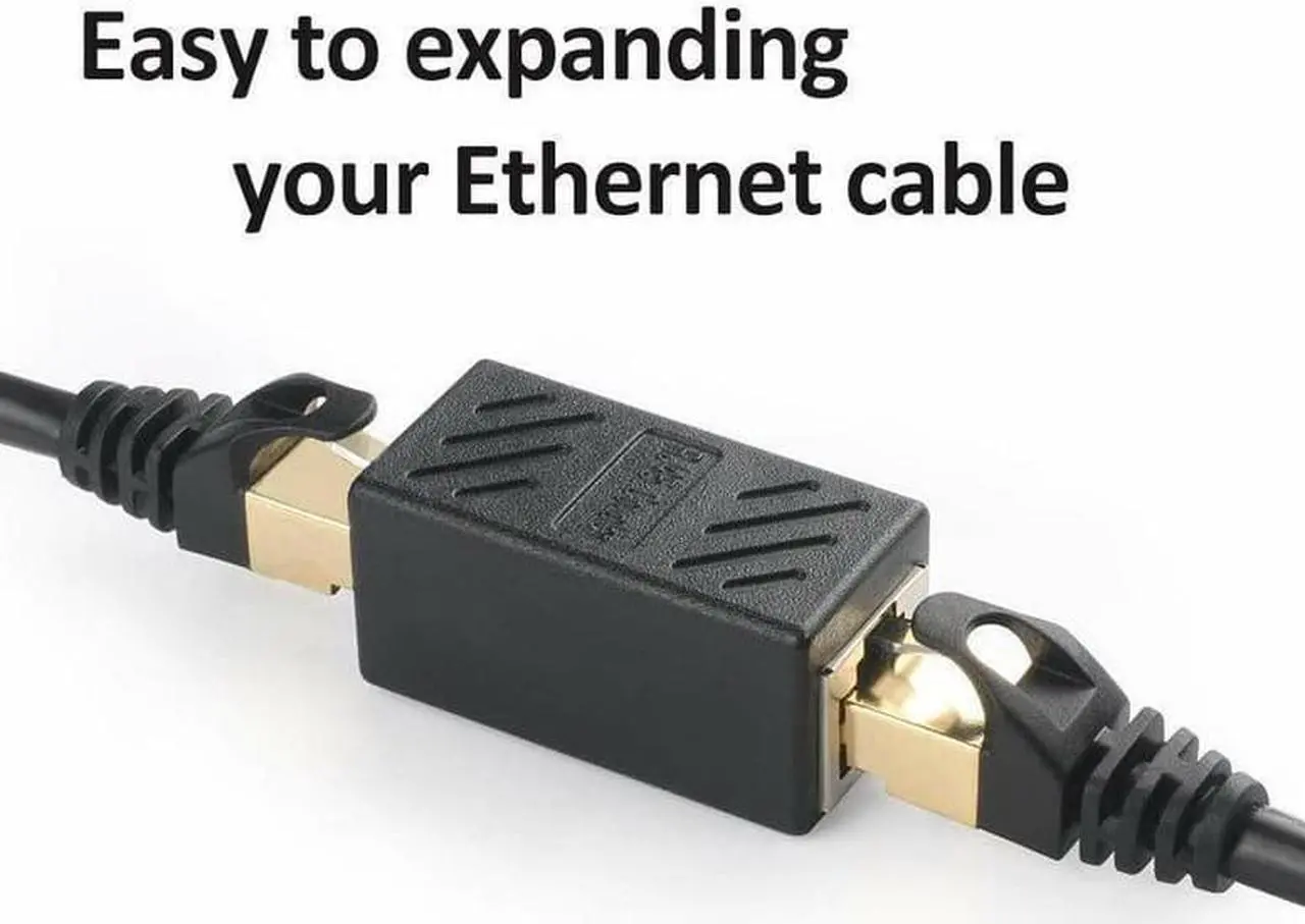 Alt view image 4 of 6 - 5Pc RJ45 Network Splitter Adapter Female CAT 7 6 5E LAN Ethernet Cable Connector