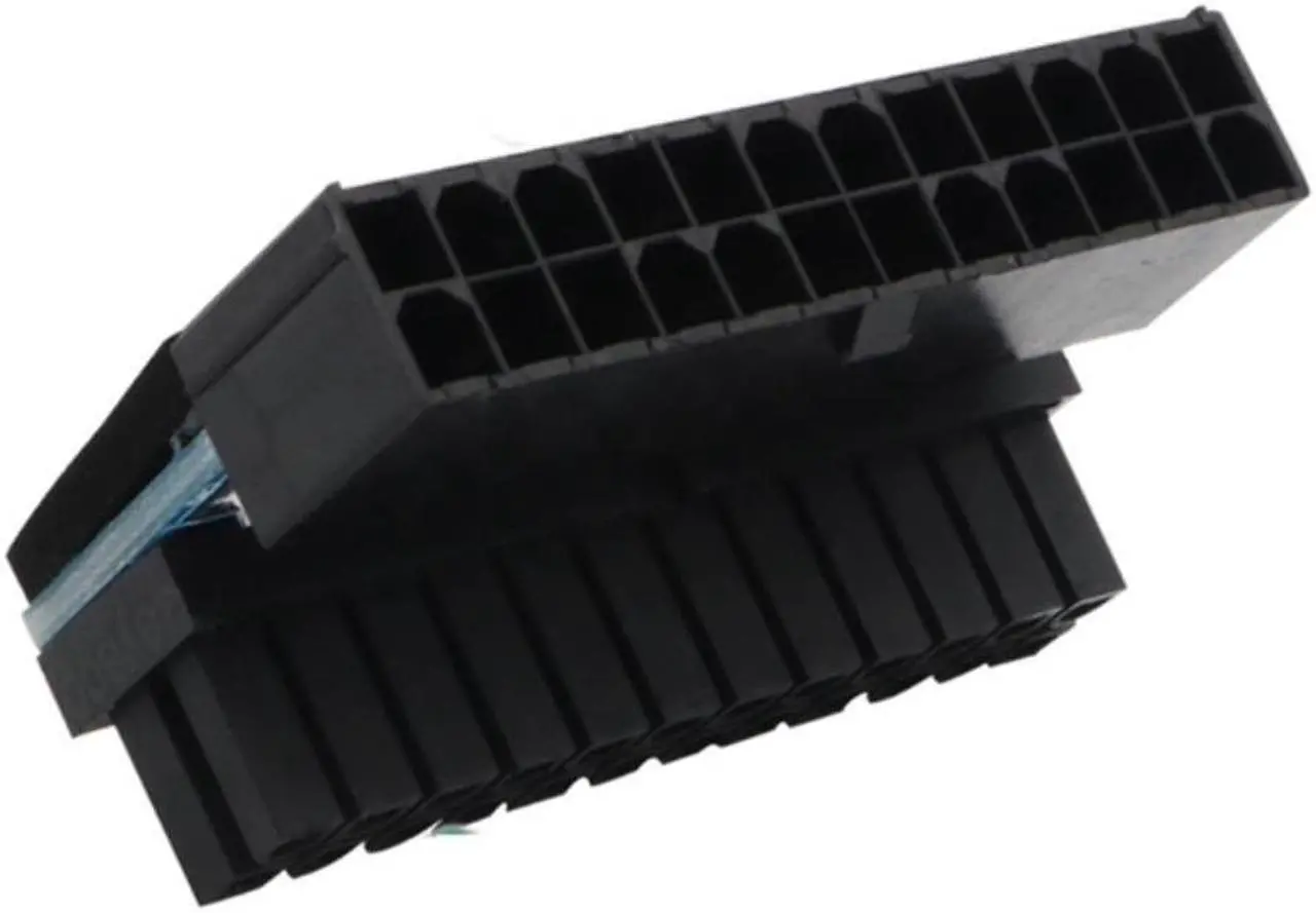 Main image of ATX 24Pin 90 Degree 24 Pin To 24pin Power Plug Adapter Mainboard Motherboard Power Connectors Modular for Power Supply Cables