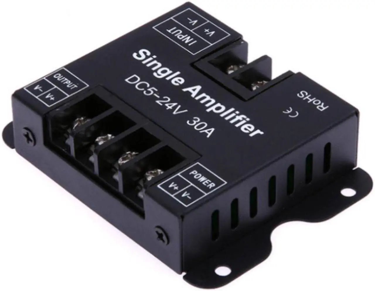Alt view image 3 of 3 - DC 5V-12V 30A Led Signal Amplifier Dimmer Receive Monochromatic Signal From A LED Dimmer and Send To Another Set of LED Sources