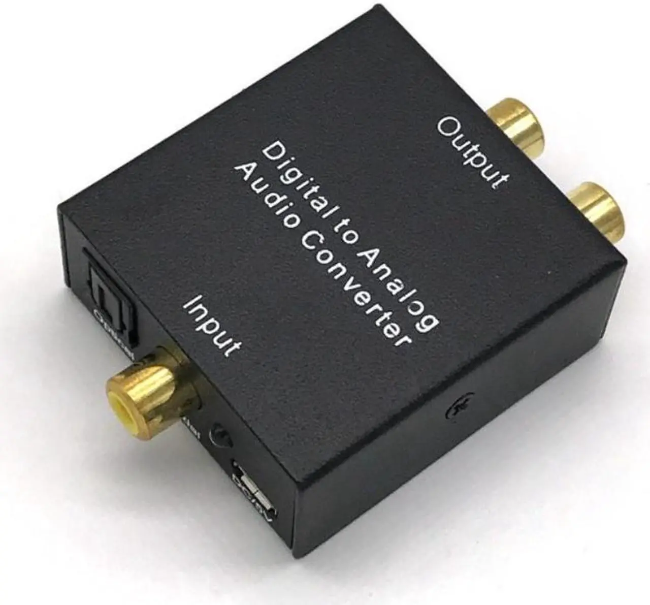 Alt view image 2 of 3 - 2 Colors Digital Optical Coaxial Toslink Signal To Analog Audio Converter Adapter RCA Digital To Analog Audio Converter Adapter