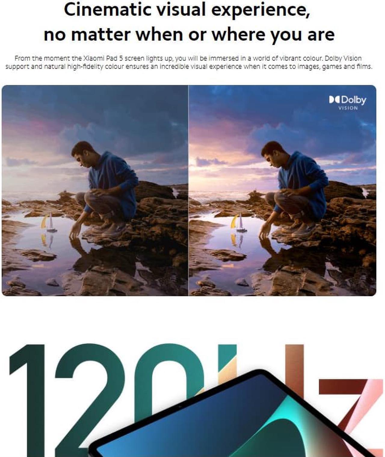 Alt view image 3 of 7 - Xiaomi Mi Pad 5 11.0-inch 2560x1600P LCD Display Tablet 6GB 128GB 8720mAh Battery Android 11-Green