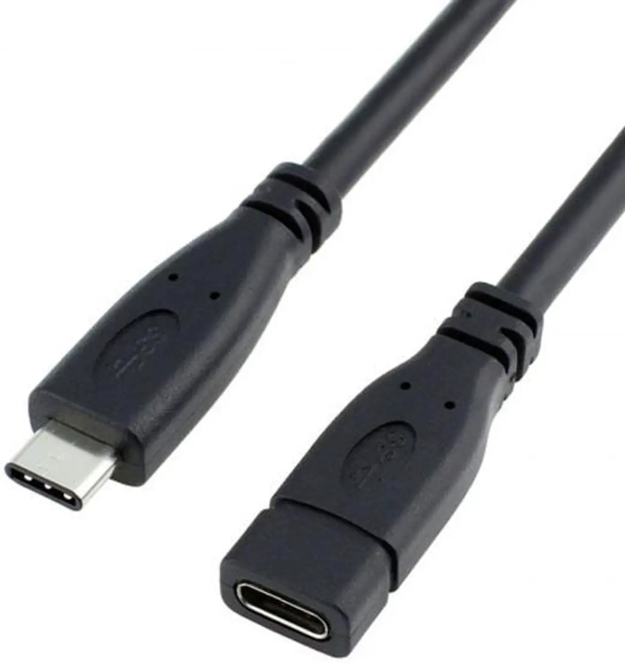 Main image of Jimier USB-C USB 3.1 Type C Male to Female Extension Data Cable for 12 inch Macbook Tablet & Cell Phone UC-218-BK-20CM