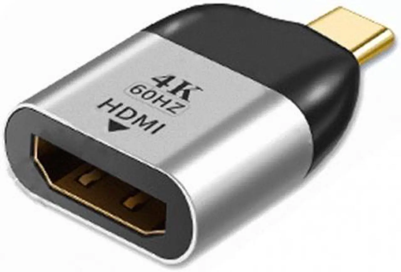Alt view image 3 of 7 - Cablecc USB-C Type C to HDMI-compatible Converter HDTV Adapter 4K 60hz 1080p for Tablet & Phone & Laptop