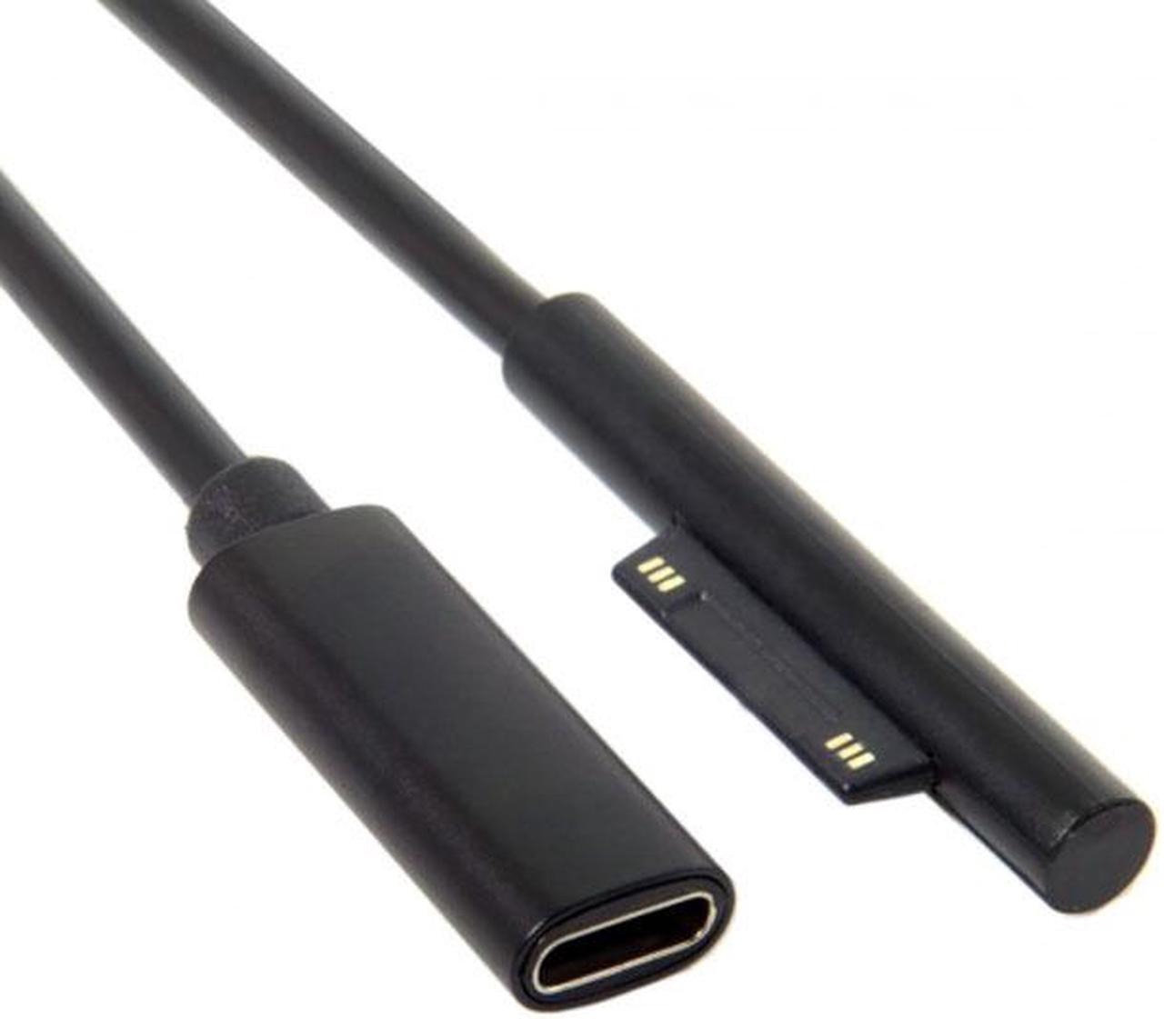 Alt view image 5 of 7 - CY Type-C USB-C Female to Surface Pro3-6 Book Pro Cable UC-109-SURFA3