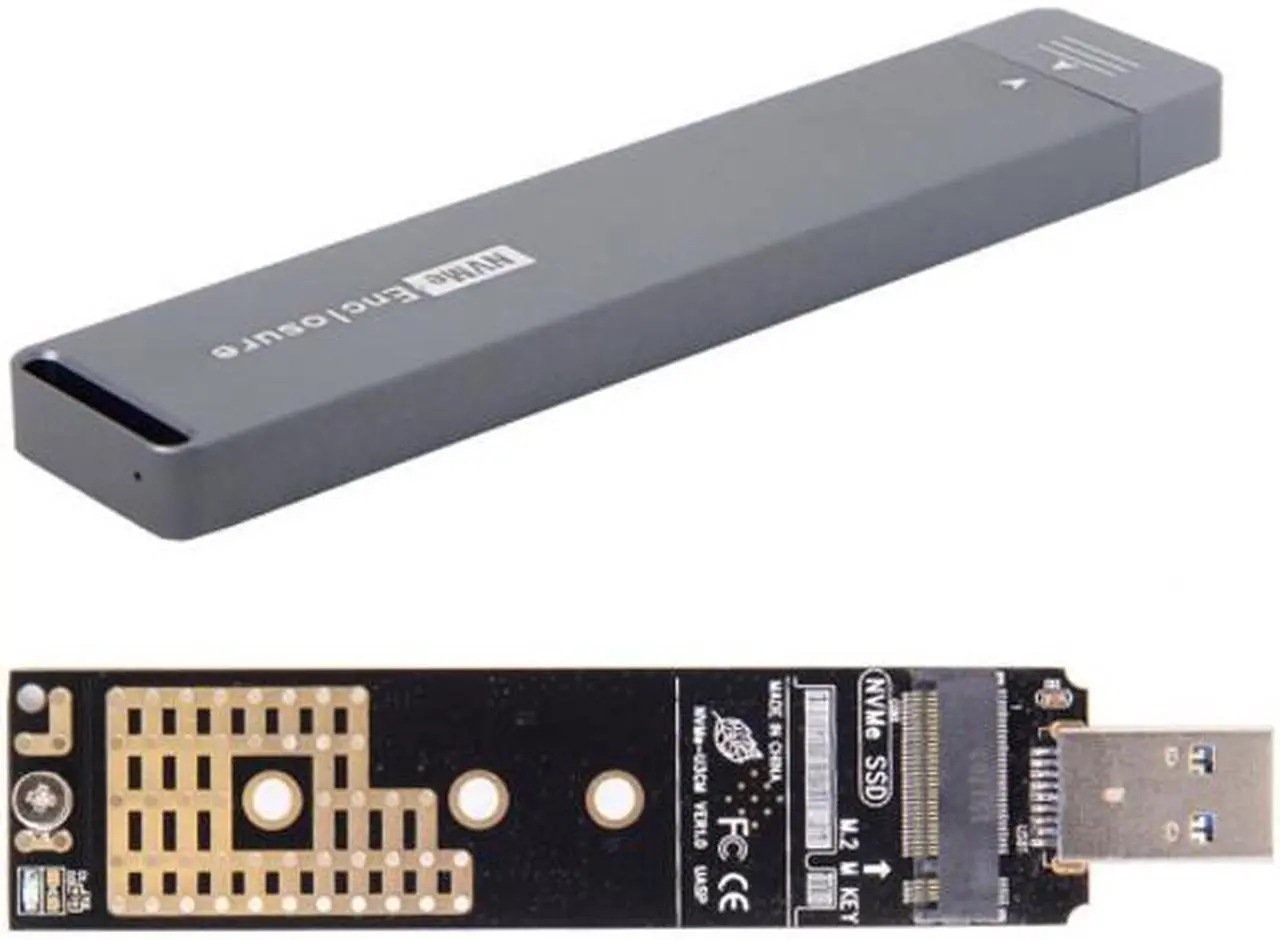 Main image of Jimier USB 3.0 to NVME M-key M.2 NGFF SSD External PCBA Conveter Adapter RTL9210 Chipset with Case U3-017