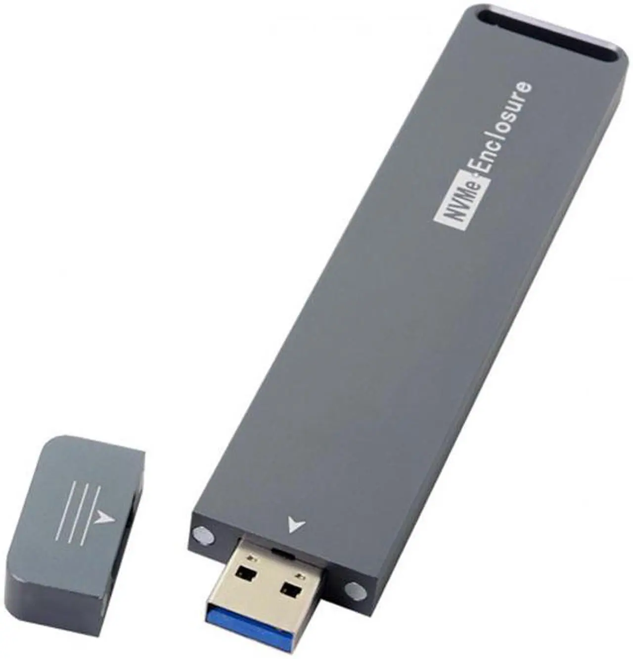Alt view image 4 of 7 - Jimier USB 3.0 to NVME M-key M.2 NGFF SSD External PCBA Conveter Adapter RTL9210 Chipset with Case U3-017