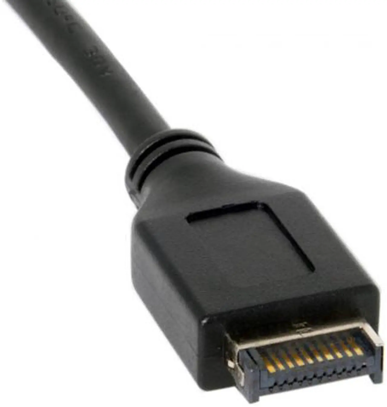 Alt view image 2 of 5 - Jimier USB 3.1 Front Panel Header to USB 3.0 Type-A Female Extension Cable 50cm Panel Mount Type UC-060