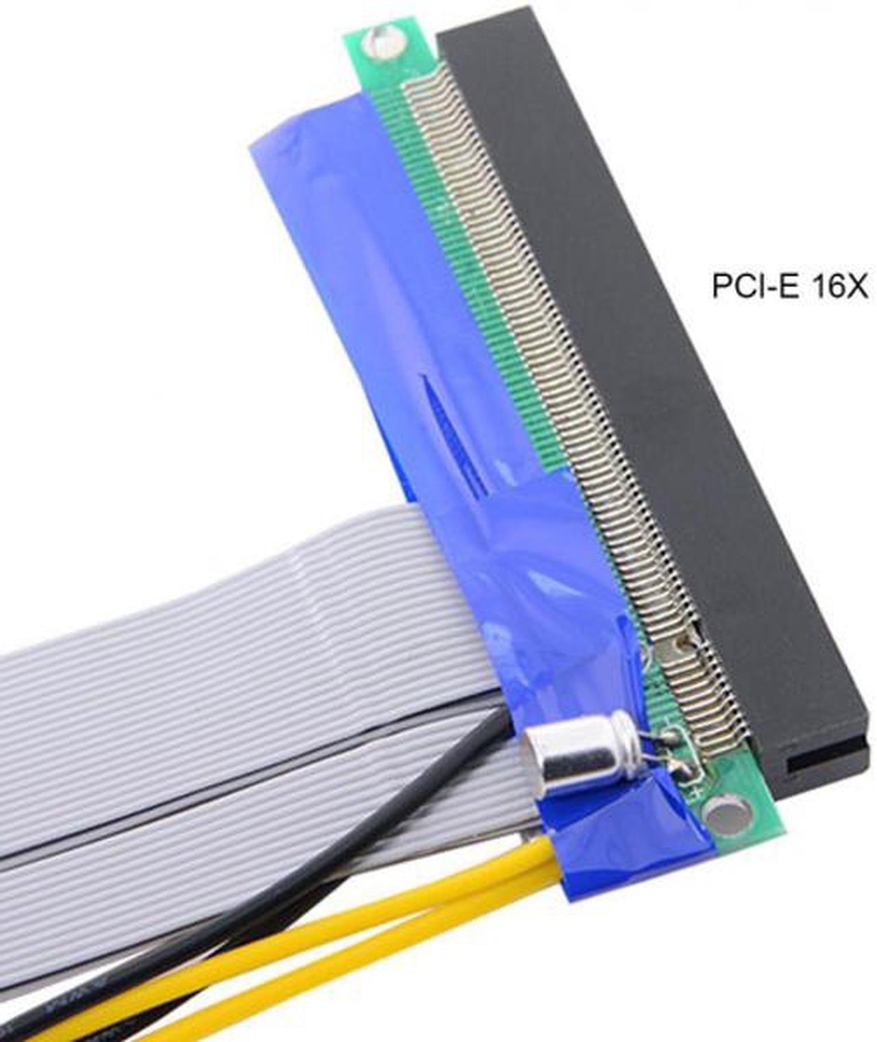 Alt view image 2 of 5 - Jimier PCI-E Express 4x to 16x Flex Cable Extender Converter Riser Card Adapter with 4pin Power 15cm EP-005