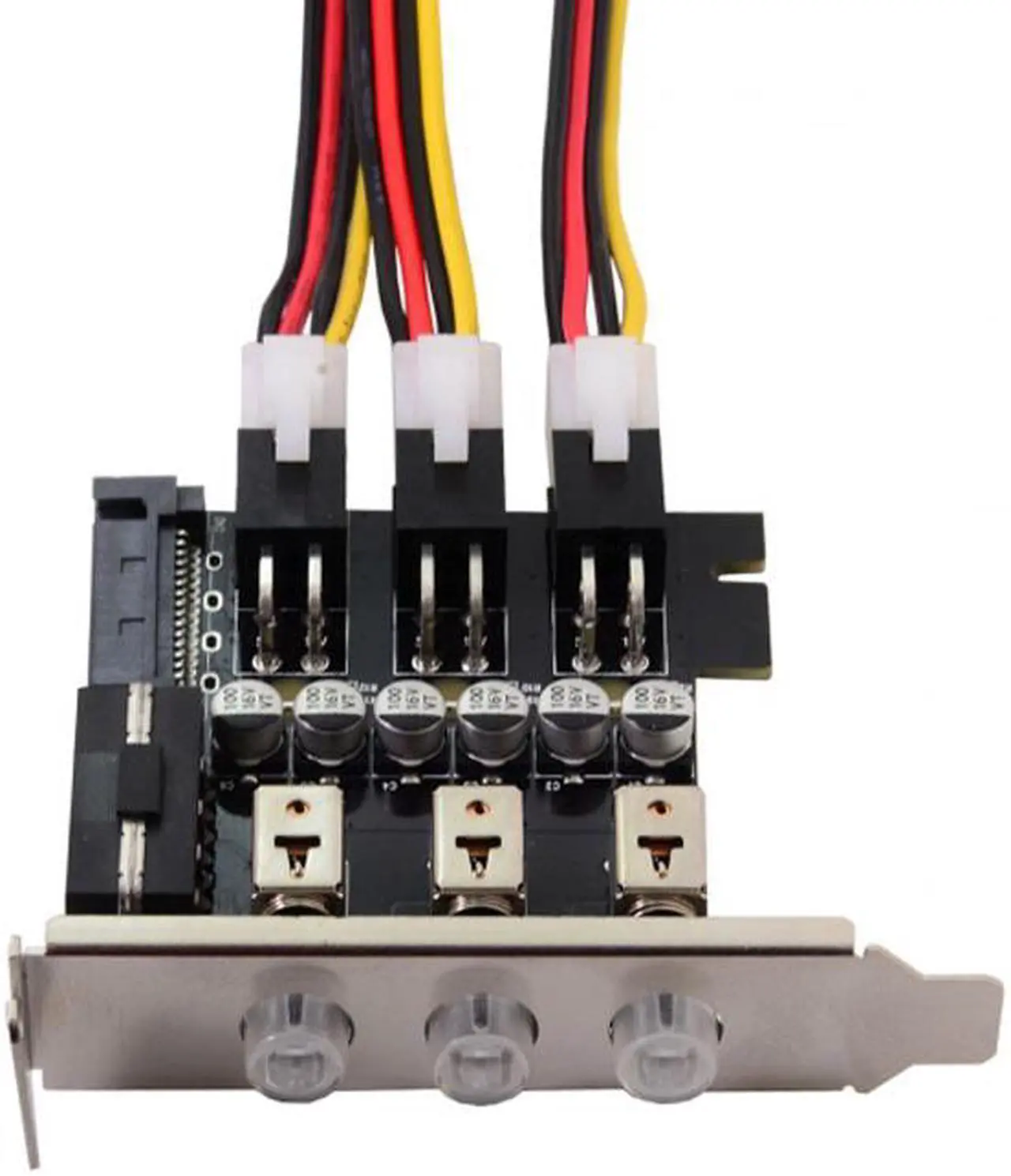 Alt view image 6 of 7 - Jimier 3 Hard Disk Control System Intelligent Control Management System HDD SSD Power Switch with Low Profile Bracket PW-019