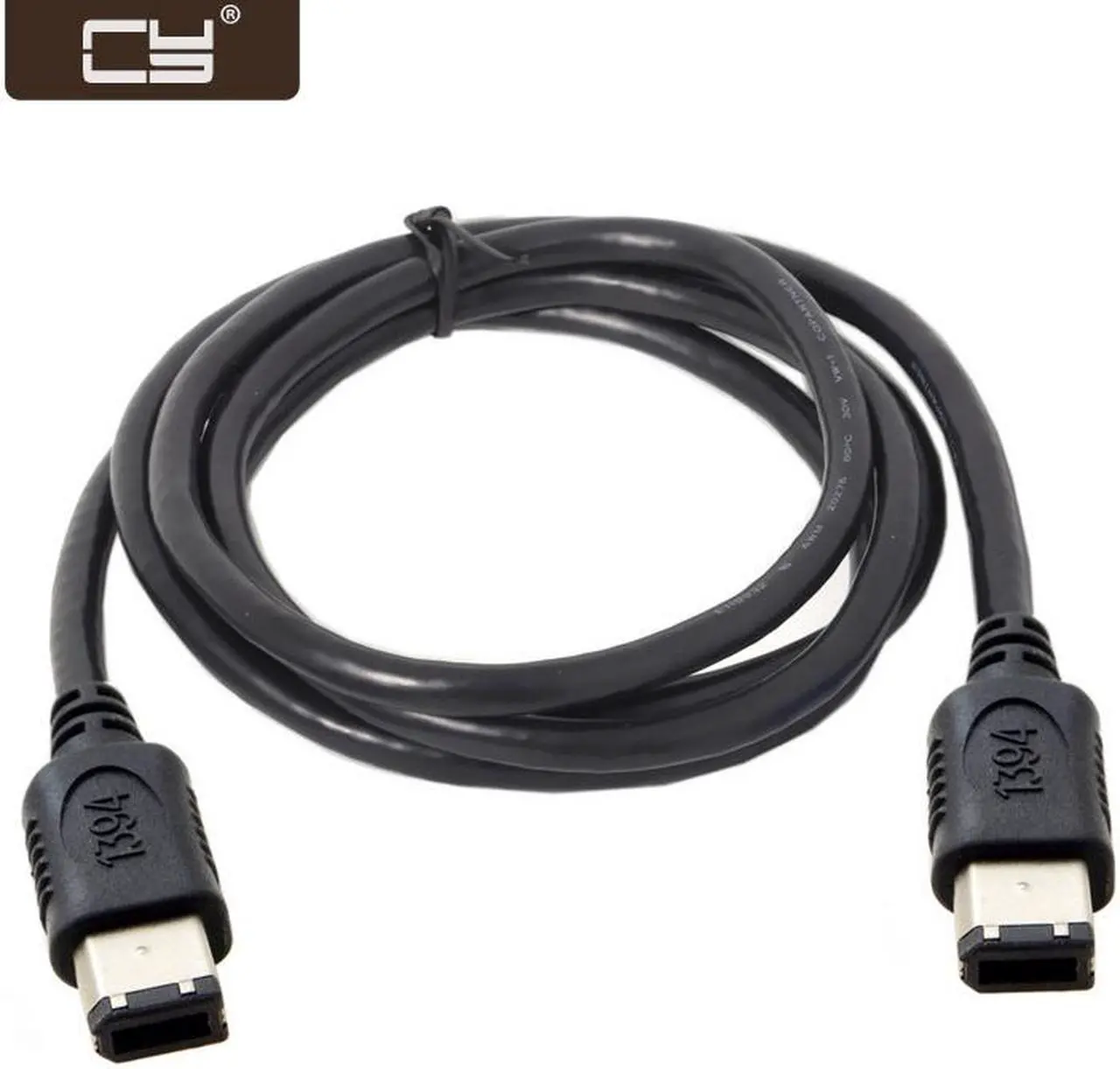 Main image of CY 6 PIN / 6PIN FireWire 400 - FireWire 400 6-6 ilink Cable IEEE 1394 1.8m Black FW-016 CA-017