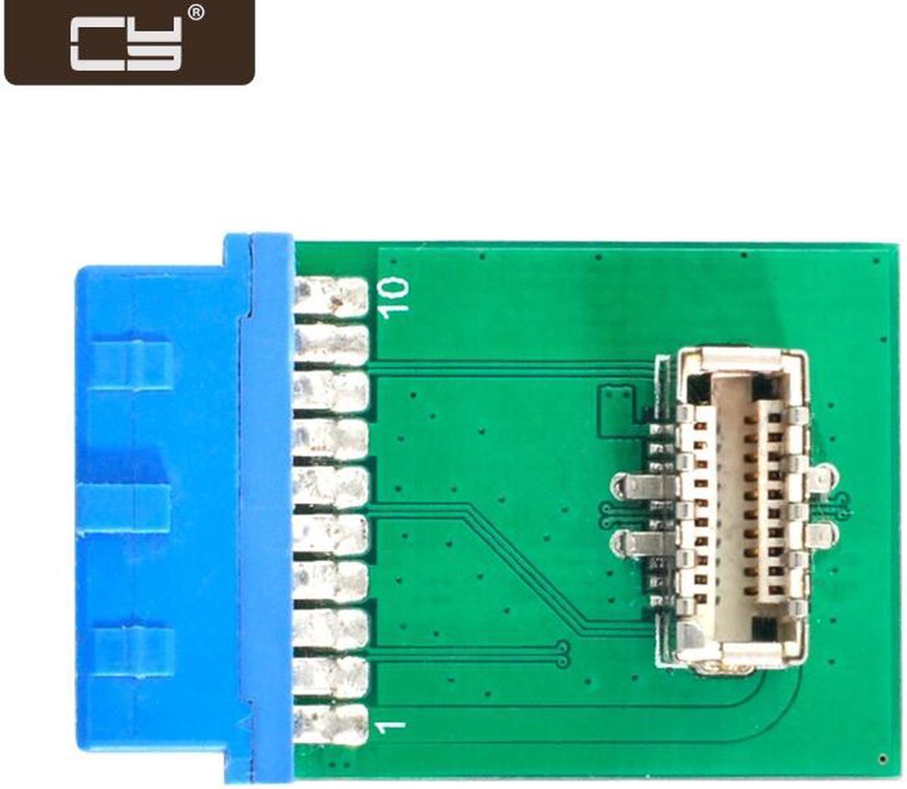 Main image of CY USB 3.1 Front Panel Socket Key-B Type-E to USB 3.0 20Pin Header Male Extension Adapter for Motherboard UC-309