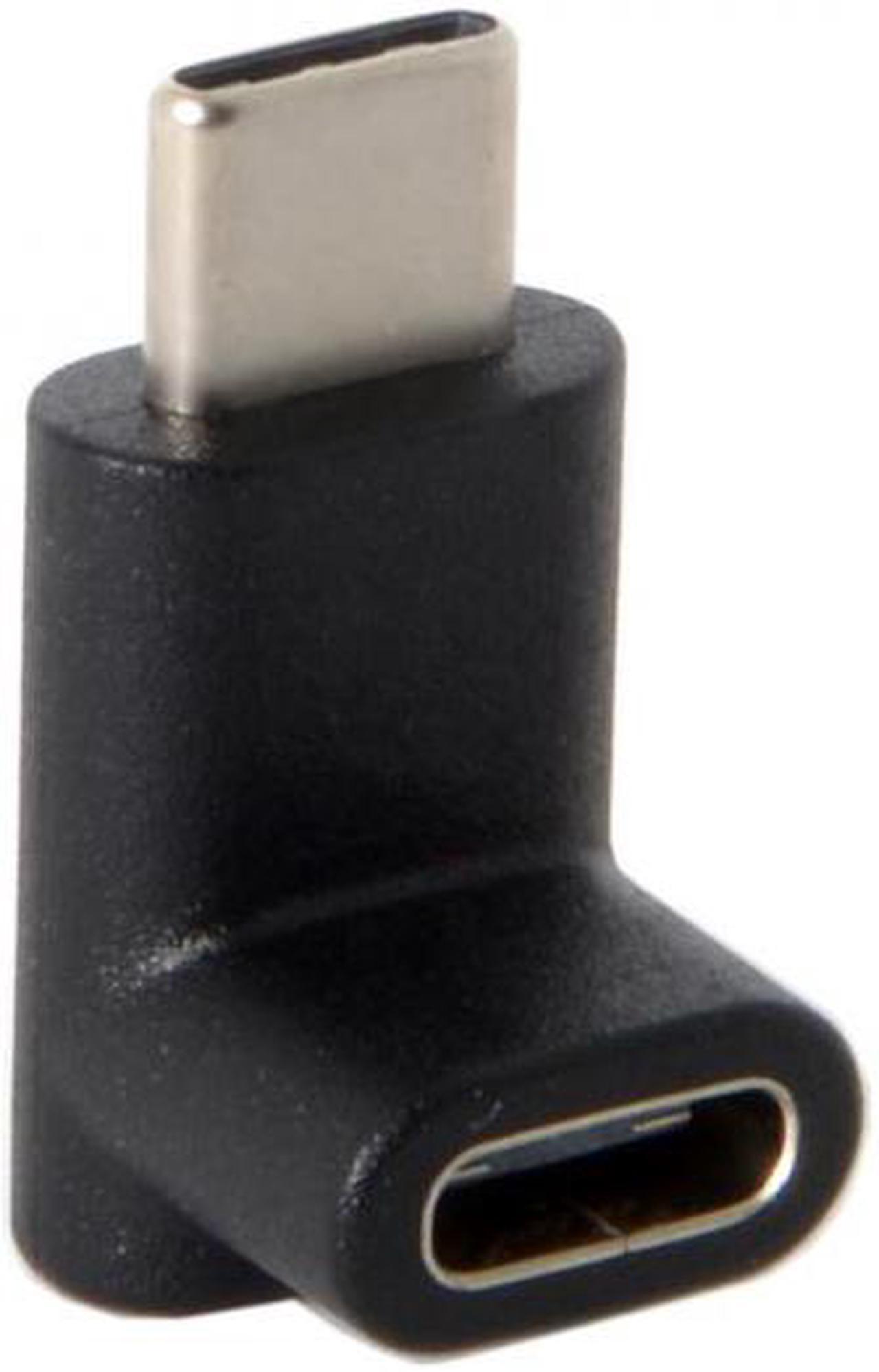 Chenyang Cable 90 Degree Up or Down Angled Reversible USB 3.1 Type-C Male to Female Extension Adapter for Laptop & Phone