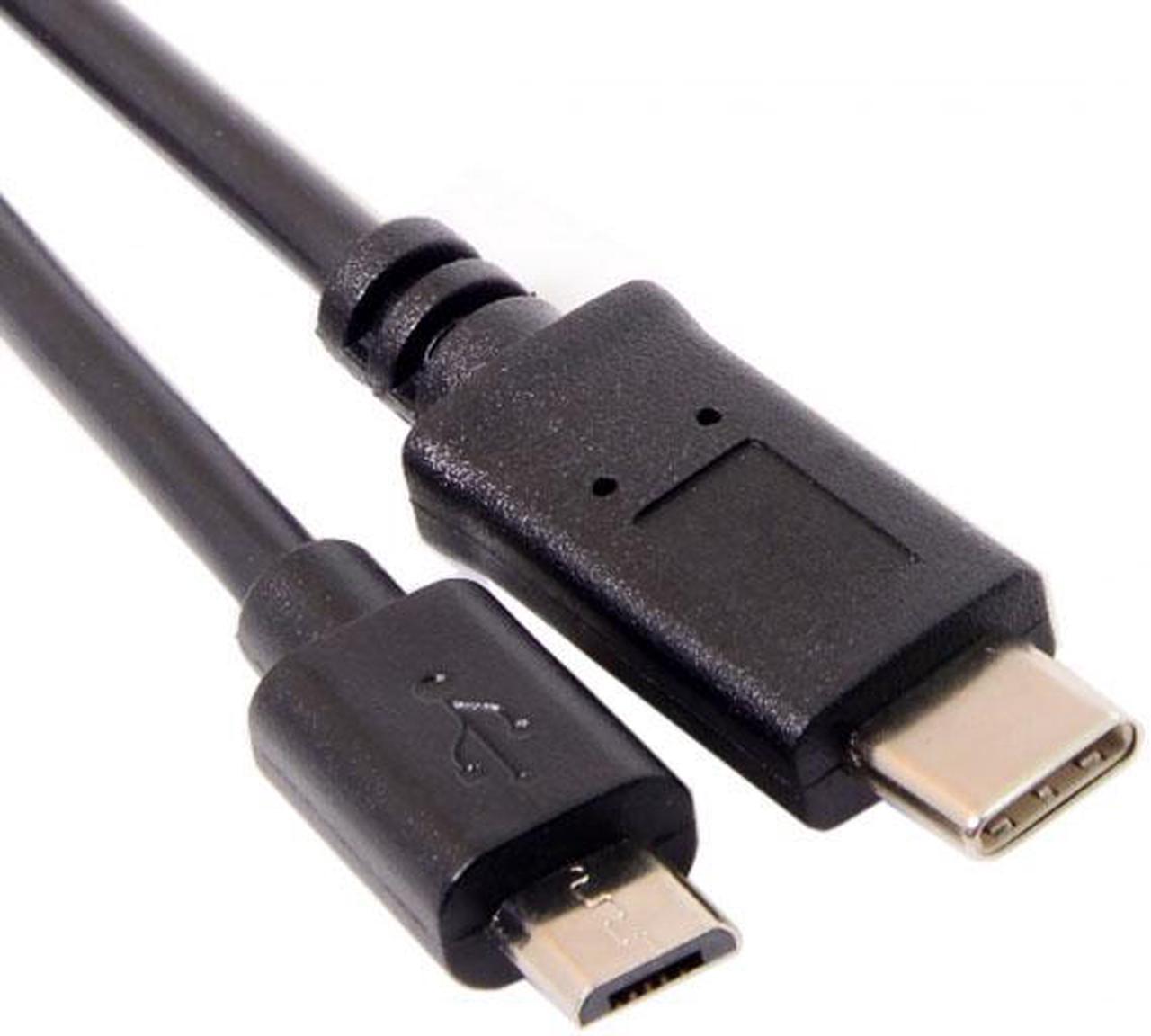 Chenyang UC-203 Reversible Design USB 3.0 3.1 Type C Male Connector to Micro USB 2.0 Male Data Cable for LaptopPhone