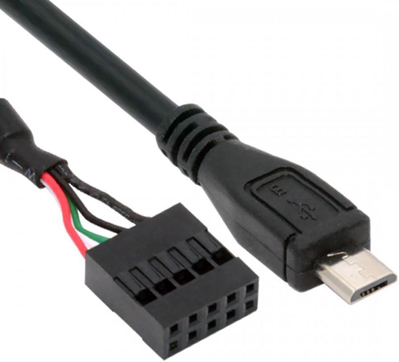 Main image of Chenyang USB 2.0 Motherboard 9pin 10pin Header to Micro USB 5Pin Cable 50cm for Mini Monitor Sensor Panel Camera