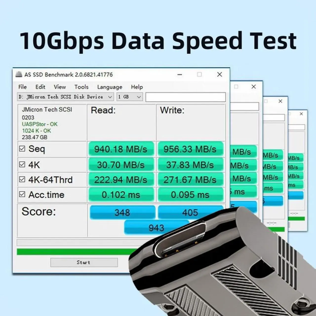 Alt view image 3 of 7 - Xiwai USB-C USB 3.1 Type C Female to USB 3.0 Type-A Male 90 Degree Right Angled Low Profile Type 10Gbps Data 120W Power Adapter Mecha Cyberpunk Style
