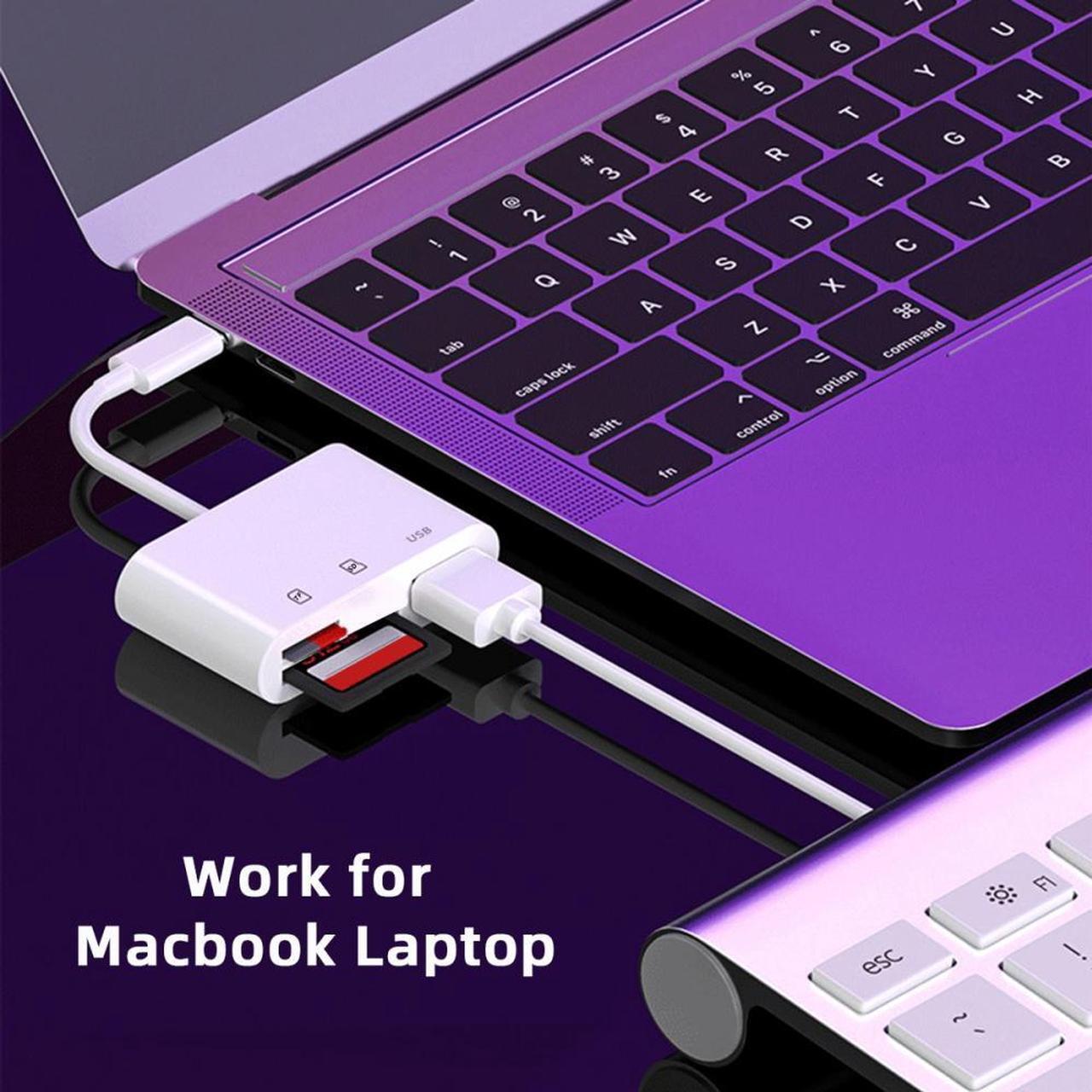 Alt view image 2 of 7 - CY USB 2.0 Type C USB-C to TF Micro SD SDXC USB Female Card Reader Adapter Compatible with Macbook Laptop Tablet Phone