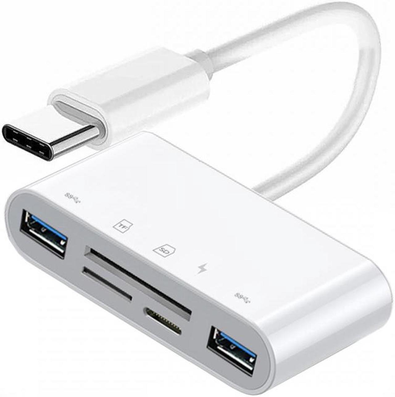 Main image of Xiwai USB 2.0 Type C USB-C to TF Micro SD SDXC Dual USB3.0 Female Card Reader PD 27W Adapter for Laptop Tablet Phone