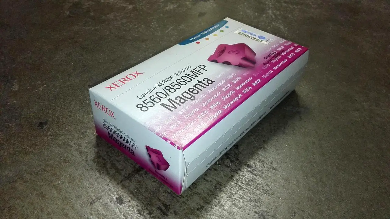 Alt view image 9 of 9 - Xerox 108R00724 Solid Ink - 3 Sticks - Magenta