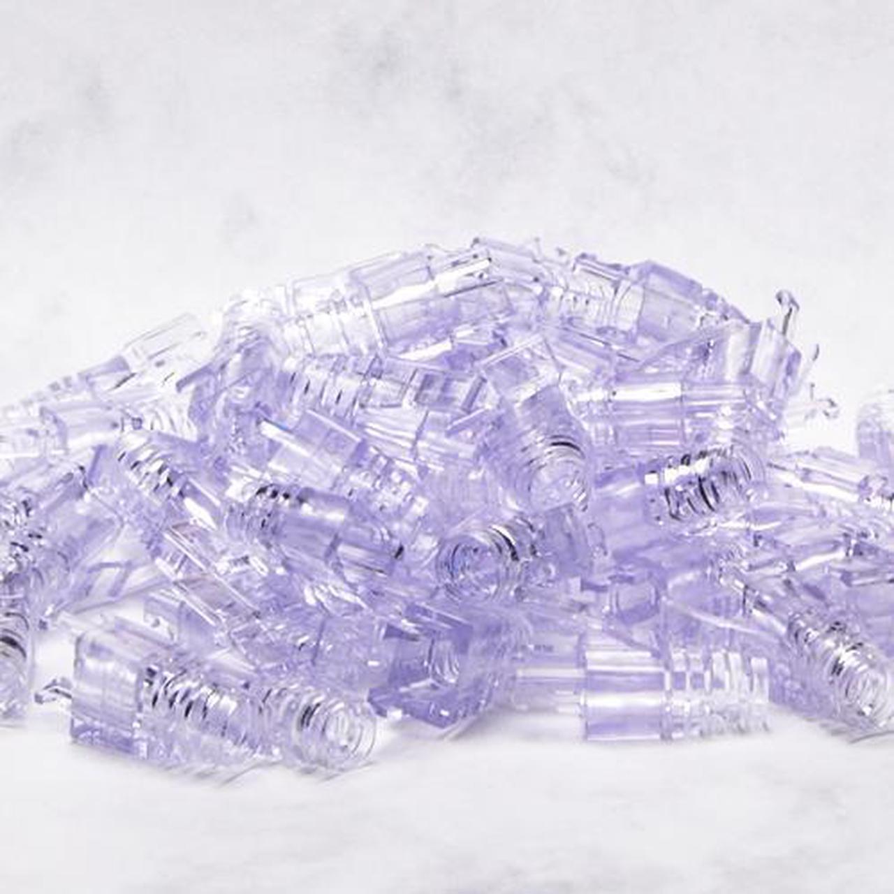 Main image of Platinum Tools 100036c EZ-RJ45 cat6 Strain Relief, (clear). 50/clamshell.(Pack of 50)