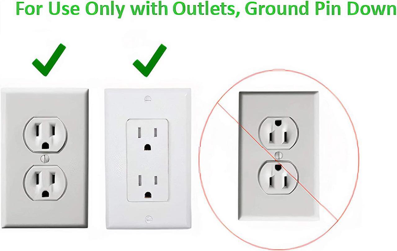 Alt view image 6 of 7 - Sleek Socket 6-S-OVSZ-W Ultra-Thin Electrical Outlet Cover Wall Plate with Surge Protector 6 Outlet Power Strip and Cord Management Kit, 6-Foot, Universal Size