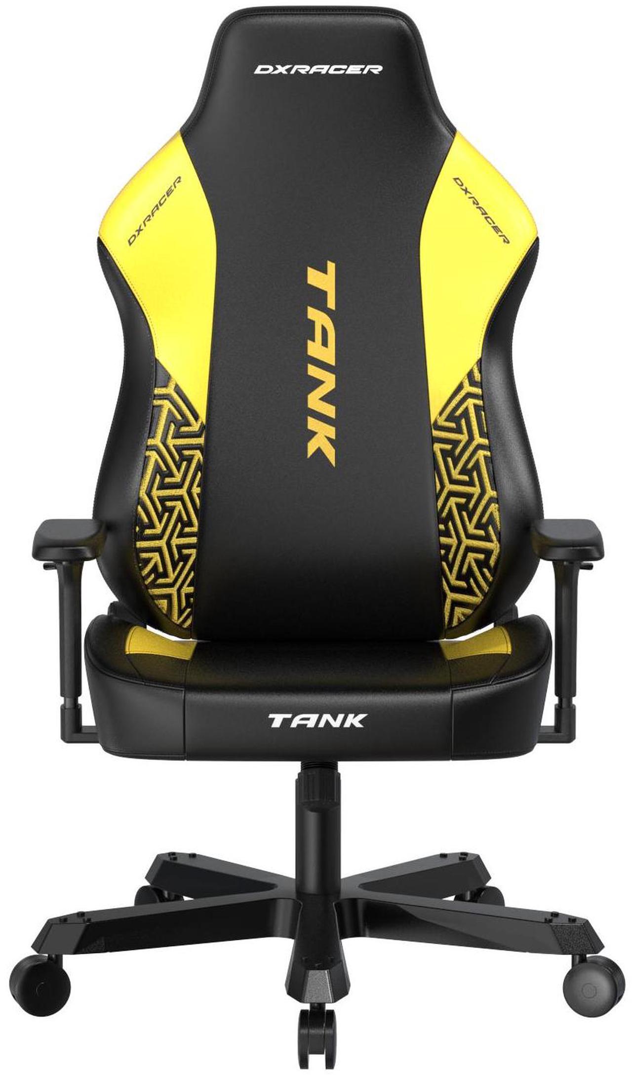 Main image of DXRacer Tank Gaming Chair for Heavy People - Big and Tall Racing Computer Gaming Chair with 4D Armrest Magnetic Headrest and Lumbar Support - Ergonomic Office Chair 400lbs, Yellow Black