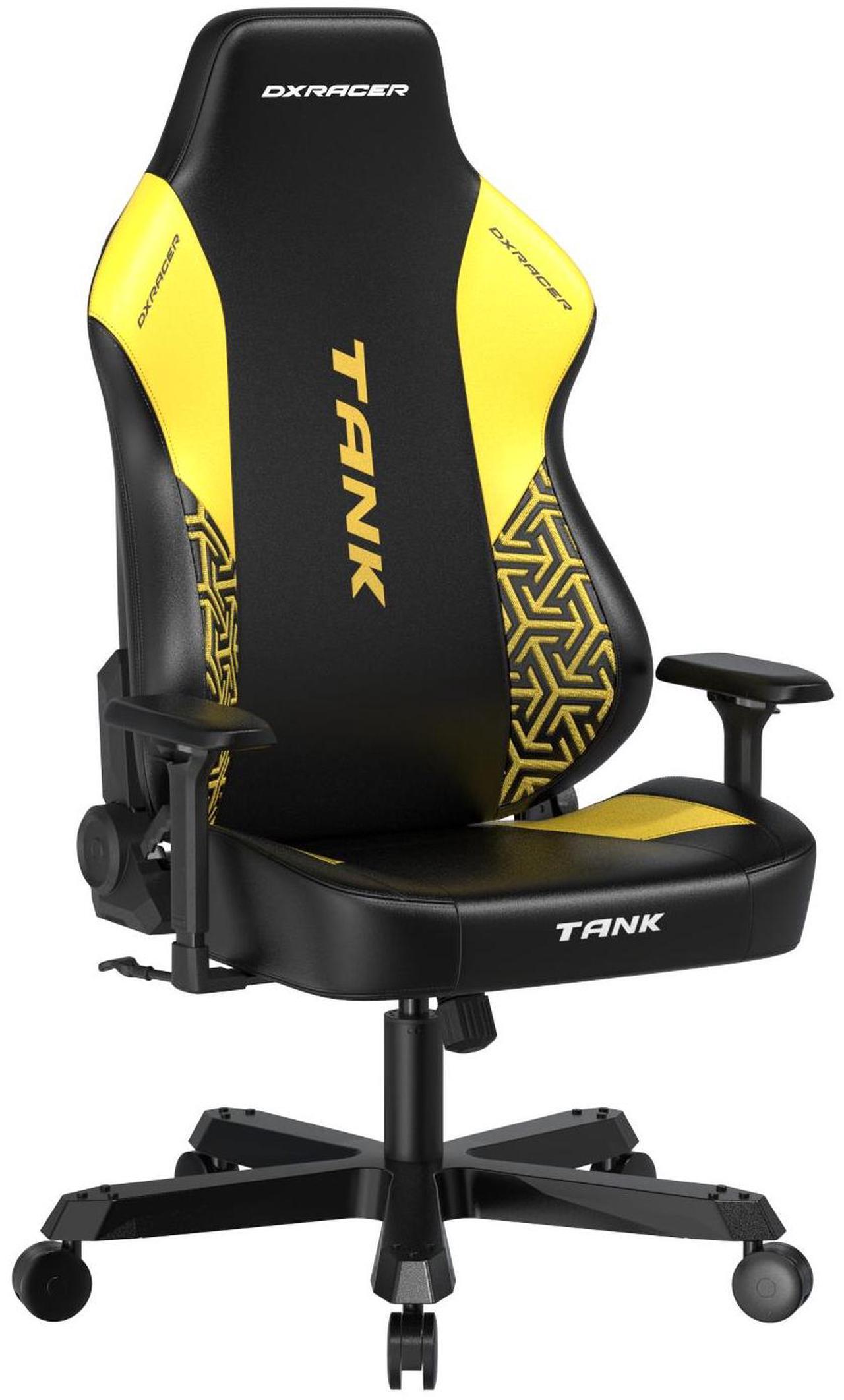 Alt view image 2 of 7 - DXRacer Tank Gaming Chair for Heavy People - Big and Tall Racing Computer Gaming Chair with 4D Armrest Magnetic Headrest and Lumbar Support - Ergonomic Office Chair 400lbs, Yellow Black