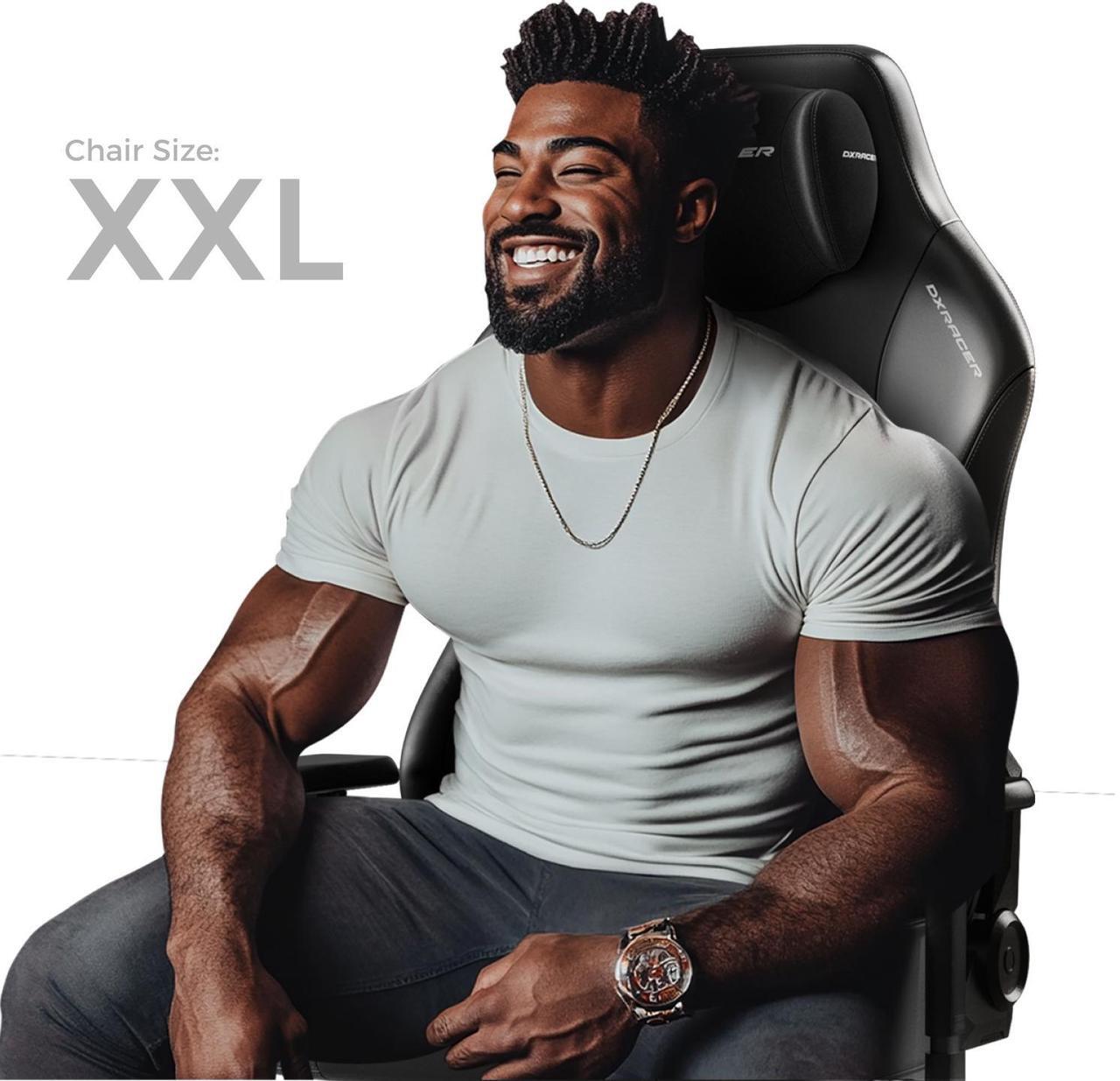 Alt view image 5 of 7 - DXRacer Tank Gaming Chair for Heavy People - Big and Tall Racing Computer Gaming Chair with 4D Armrest Magnetic Headrest and Lumbar Support - Ergonomic Office Chair 400lbs, Yellow Black